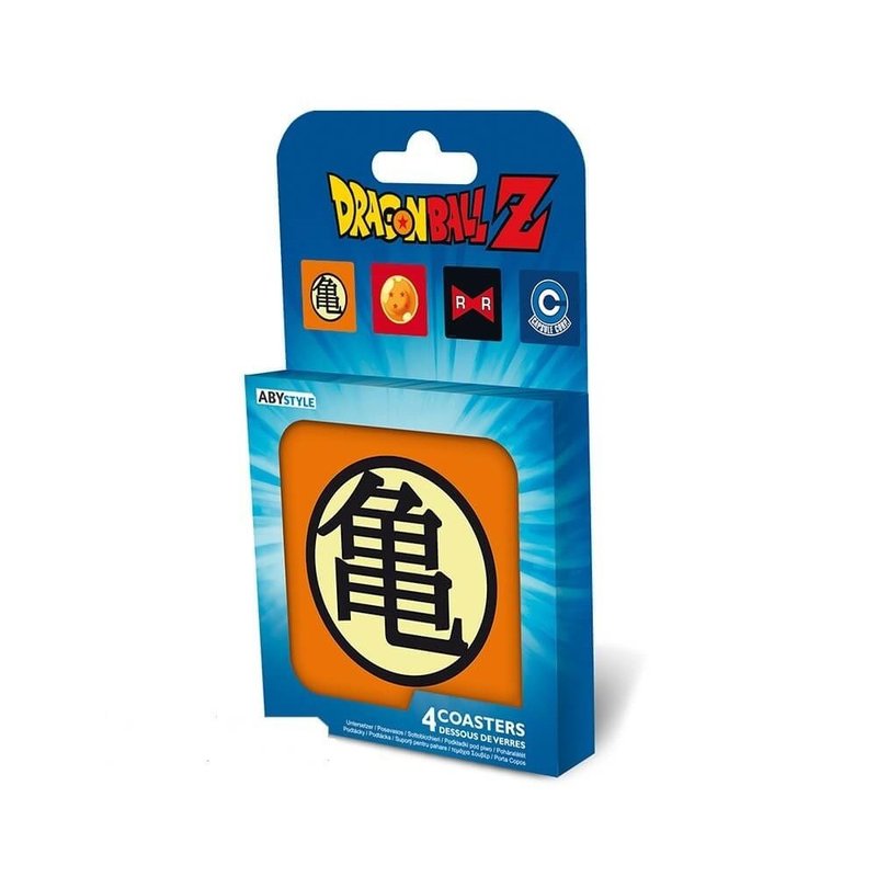 【Dragon Ball】七龙珠精典主题杯垫4入组 - 杯垫 - 软木/水松木 多色