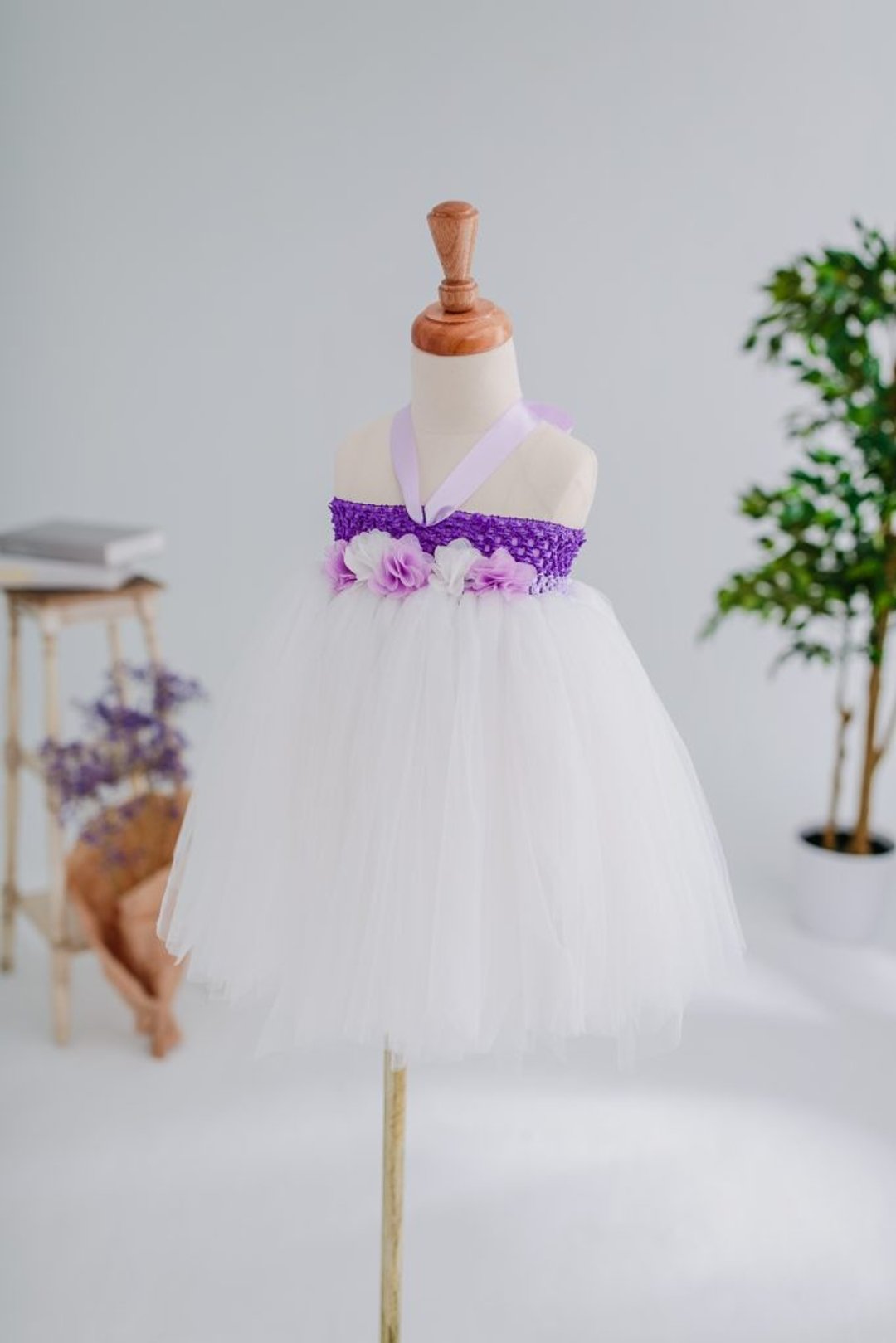 【Handmade by YOU】澎澎裙自己做系列DIY TUTU 材料包–清晨柔白 - 童装裙 - 聚酯纤维 白色