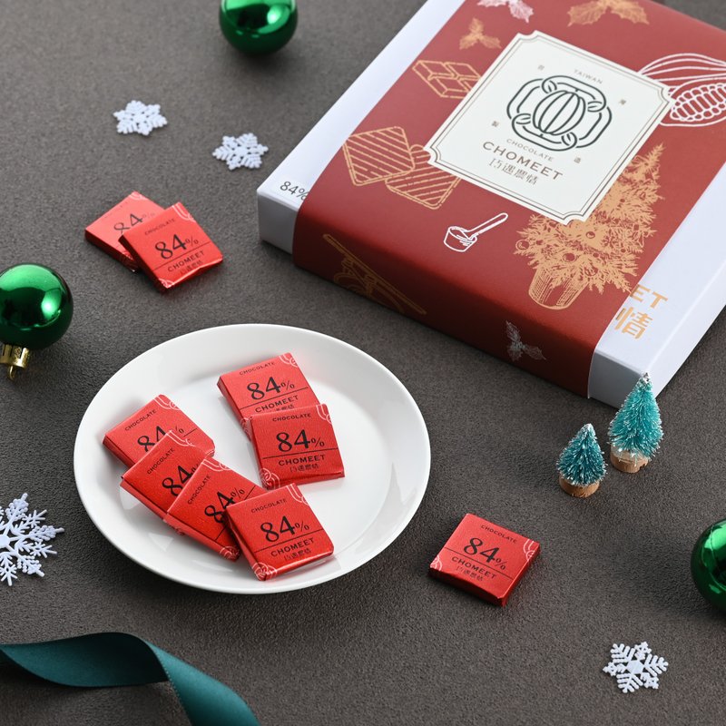 【圣诞礼盒】巧遇农情 巧克力礼盒 100% 84% 74% 任选两盒 - 巧克力 - 新鲜食材 咖啡色