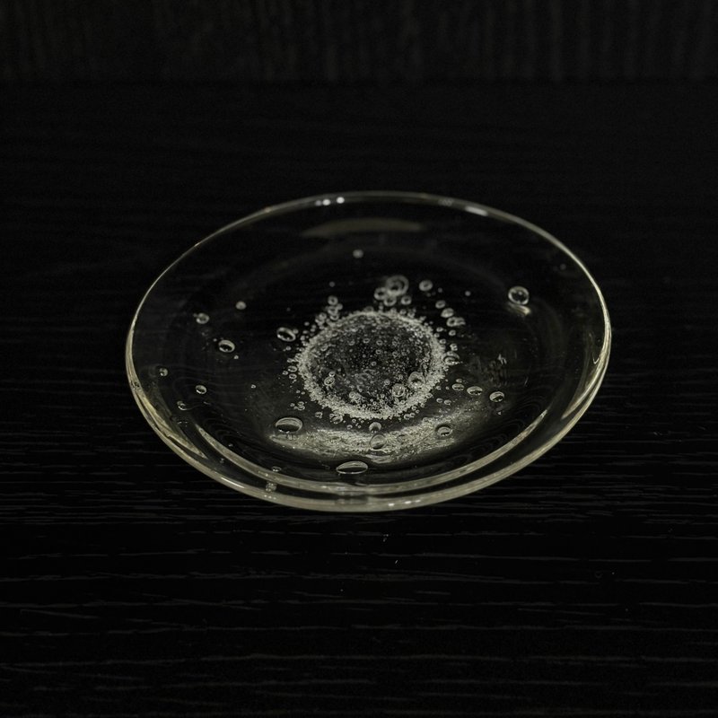 星晕玻泡玻璃盘 - 盘子/餐盘/盘架 - 玻璃 