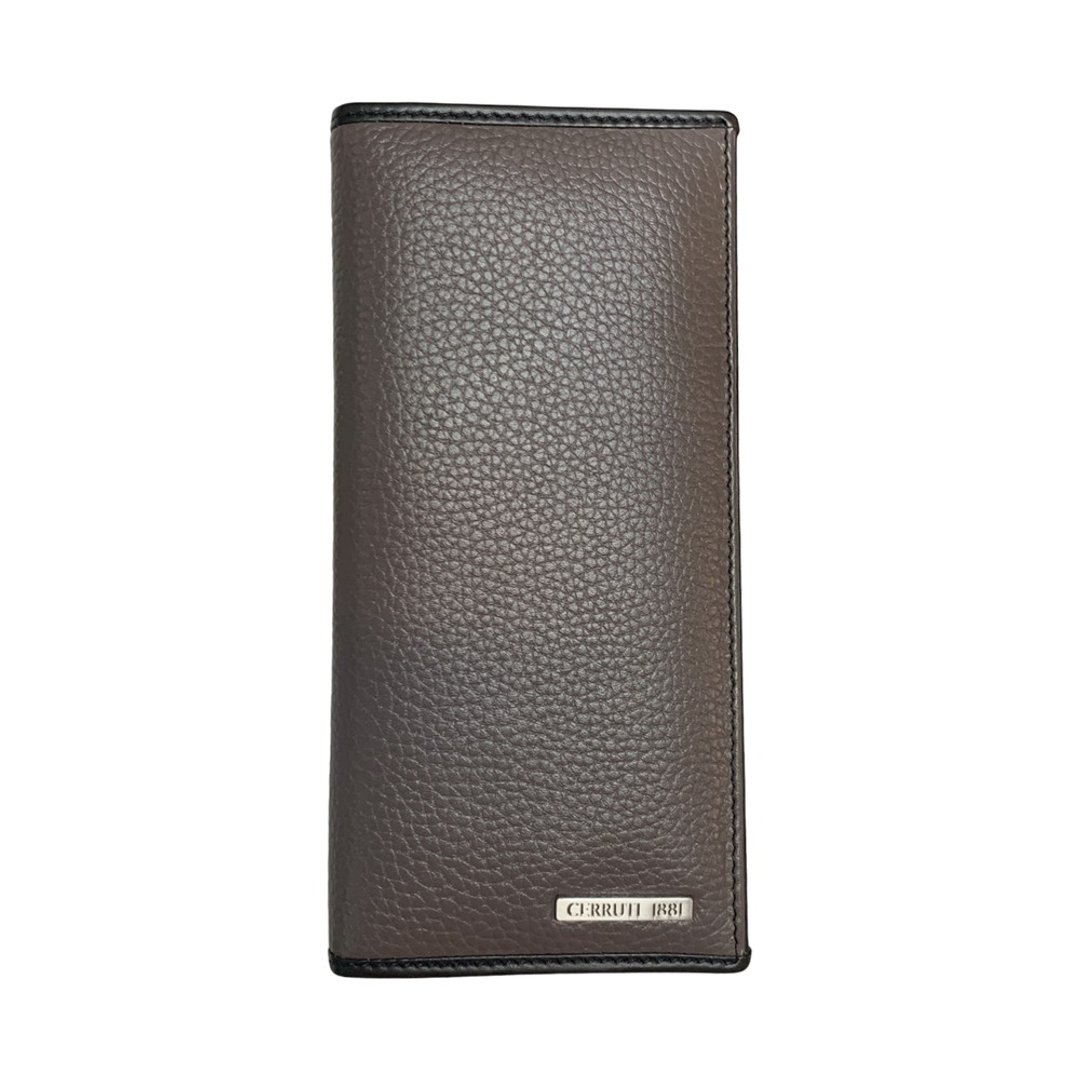 CERRUTI 1881 限量2折 顶级小牛皮12卡长夹 全新专柜展示品 - 皮夹/钱包 - 真皮 灰色