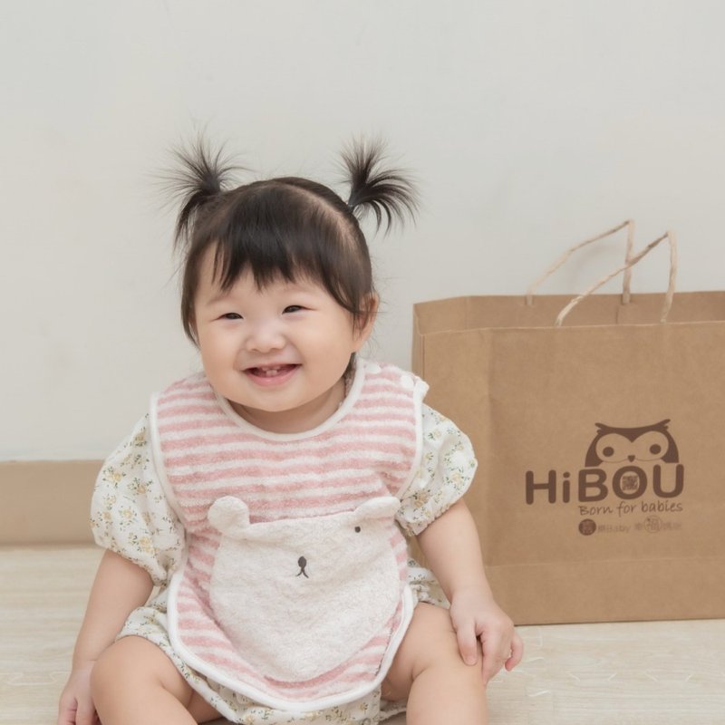 日本今治织品ImabariTowelJapan绑绳背心围兜兜23X28cm-0-3岁适用 - 围嘴/口水巾 - 棉．麻 多色