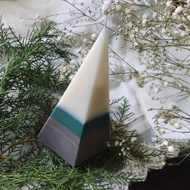 秋天的树精油大豆蜡烛/疗愈系蜡烛/生日礼物/交换礼物 - 蜡烛/烛台 - 蜡 白色