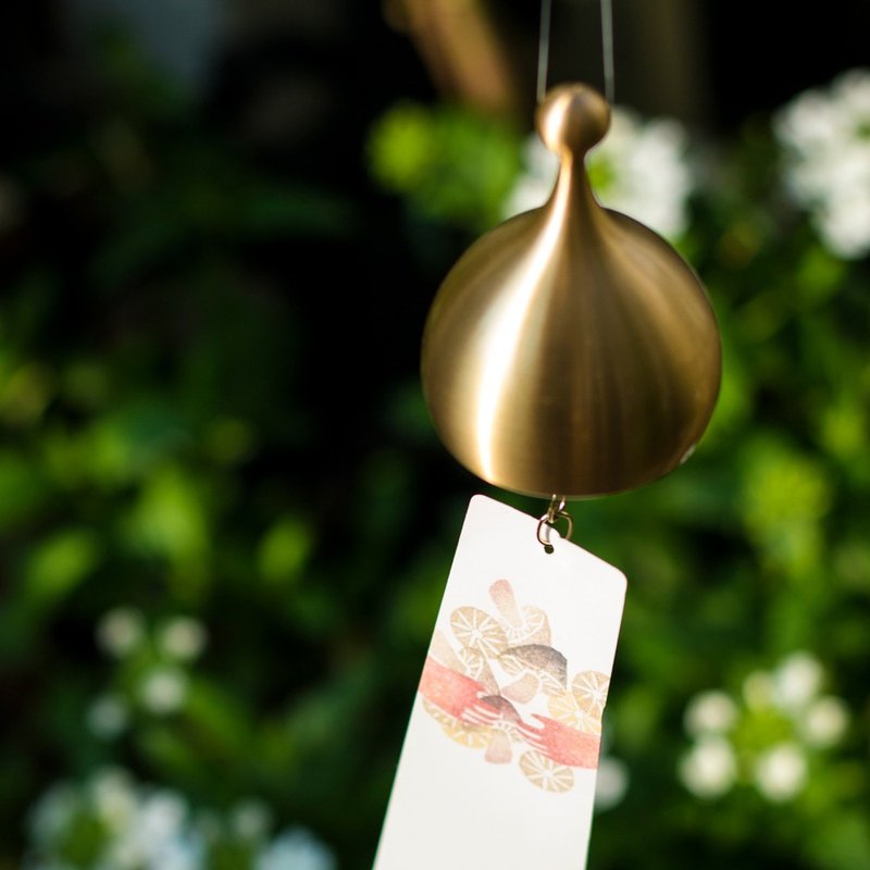 精灵风铃 | 黄铜铃铛 | 笑脸 - 墙贴/壁贴 - 铜/黄铜 