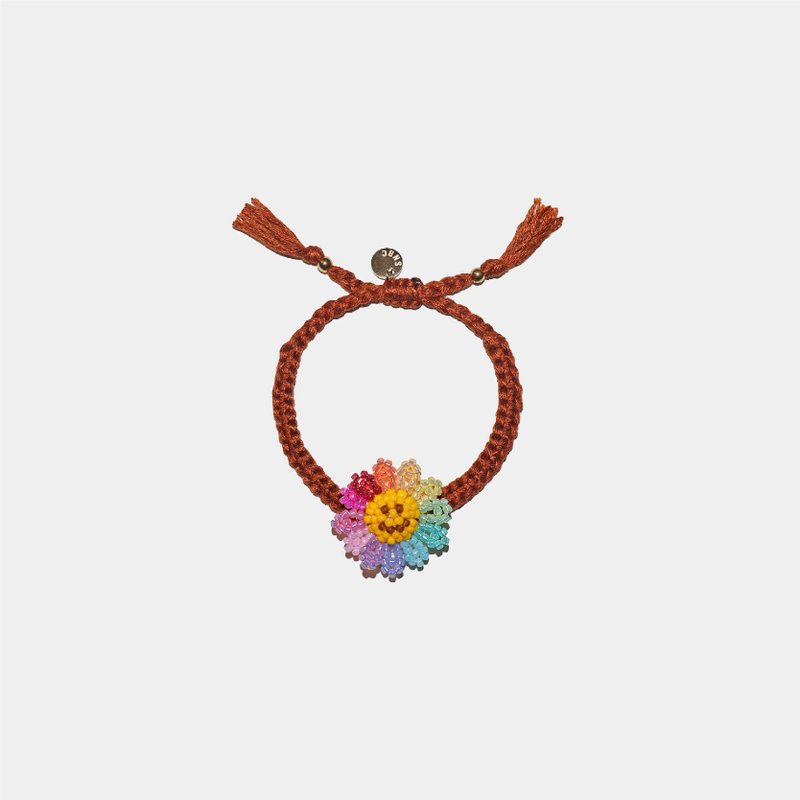 笑脸太阳花手链 - 手链/手环 - 玻璃 多色