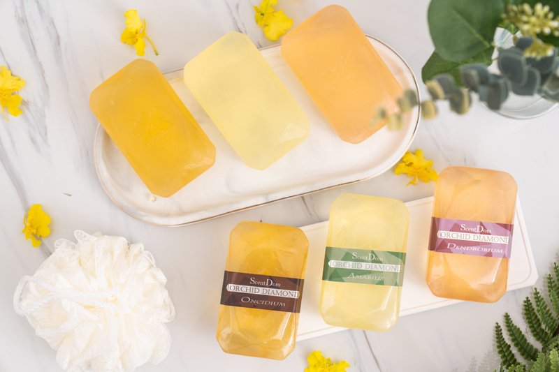 【兰都ScentDom】兰花钻石皂三入组│品牌直营 - 肥皂/手工皂 - 其他材质 