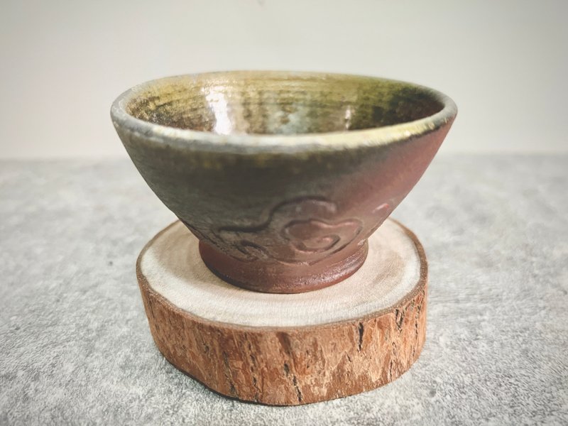 云纹柴烧茶杯 - 茶具/茶杯 - 陶 