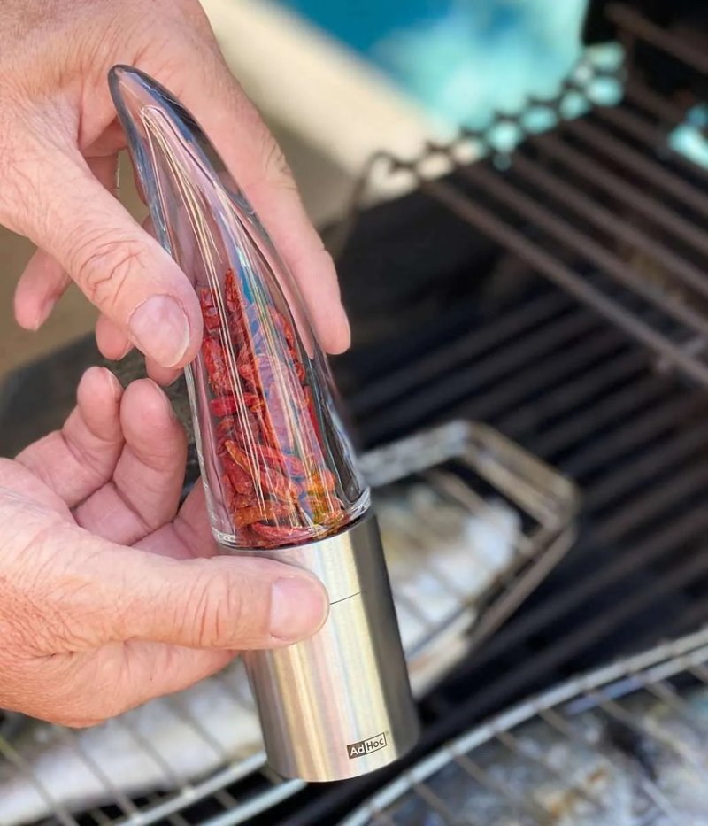 【303select】德国AdHoc  | 干辣椒研磨罐 - 调味罐/酱料瓶 - 不锈钢 