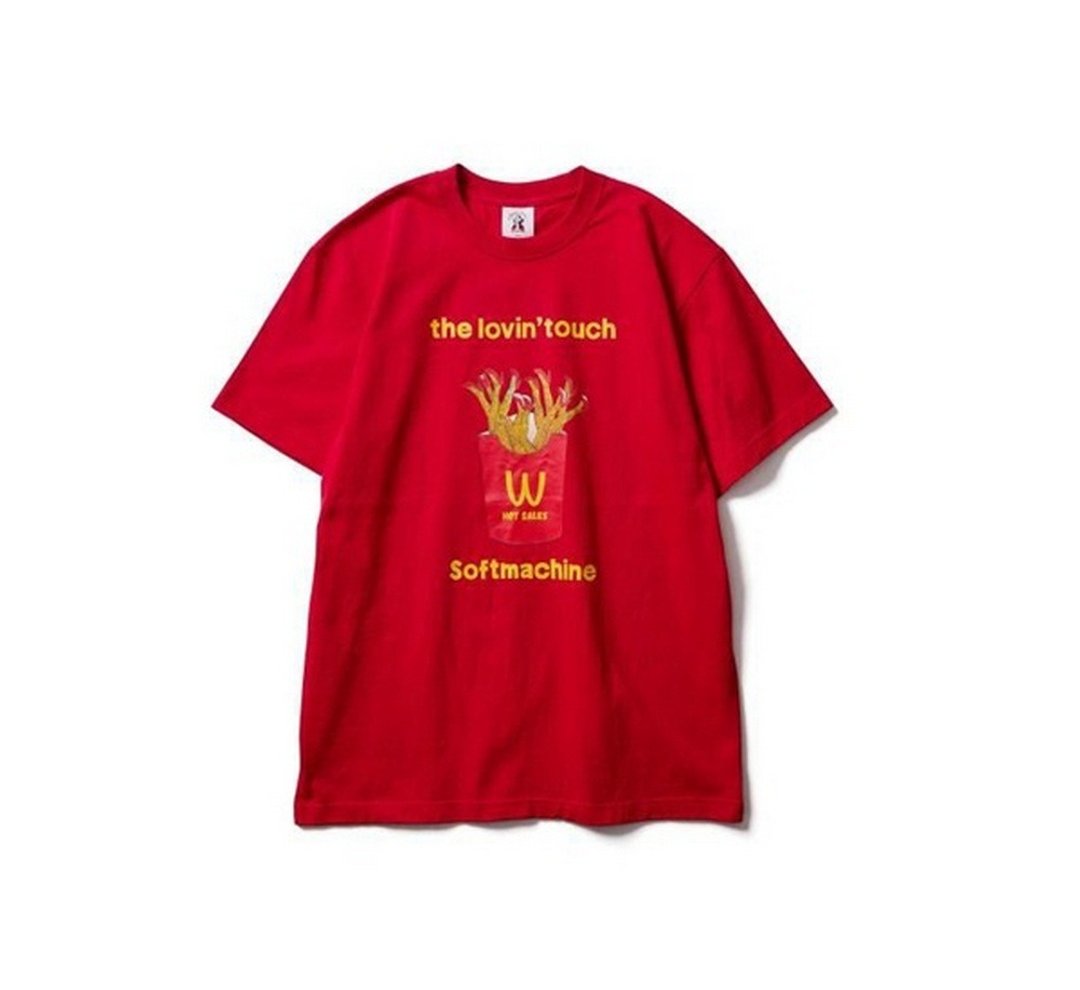 Softmachine Hot Legs T-Shirt麦当劳美腿薯条短袖上衣(两色) - 男装上衣/T 恤 - 棉 多色