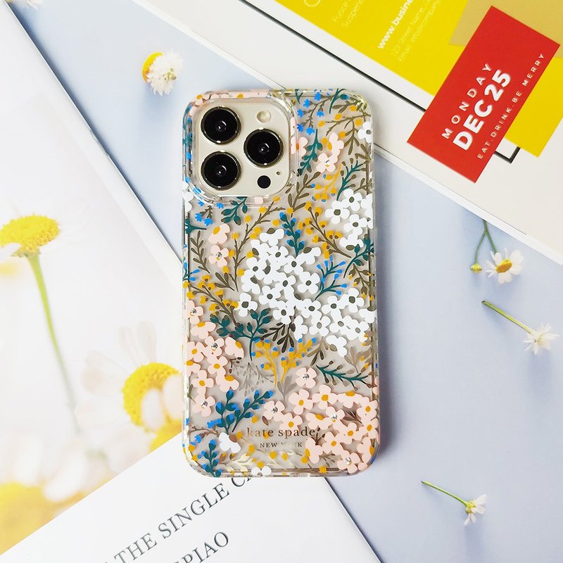 【kate spade】iPhone 13 系列 精品手机壳 秘密花园 - 手机壳/手机套 - 塑料 粉红色