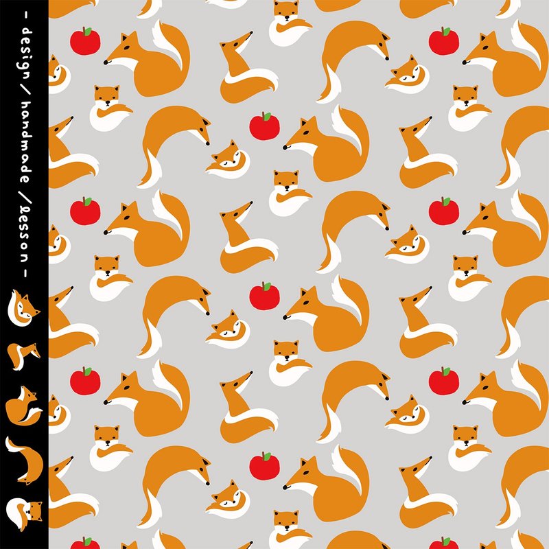 兔子设计款布料 - 苹果狐狸 - 编织/刺绣/羊毛毡/裁缝 - 棉．麻 多色