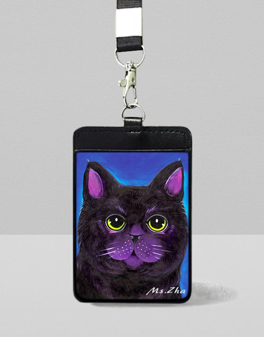 黑猫识别证套\可爱的黑猫\加送狗狗猫猫明信片一张(随机) - 证件套/卡套 - 人造皮革 