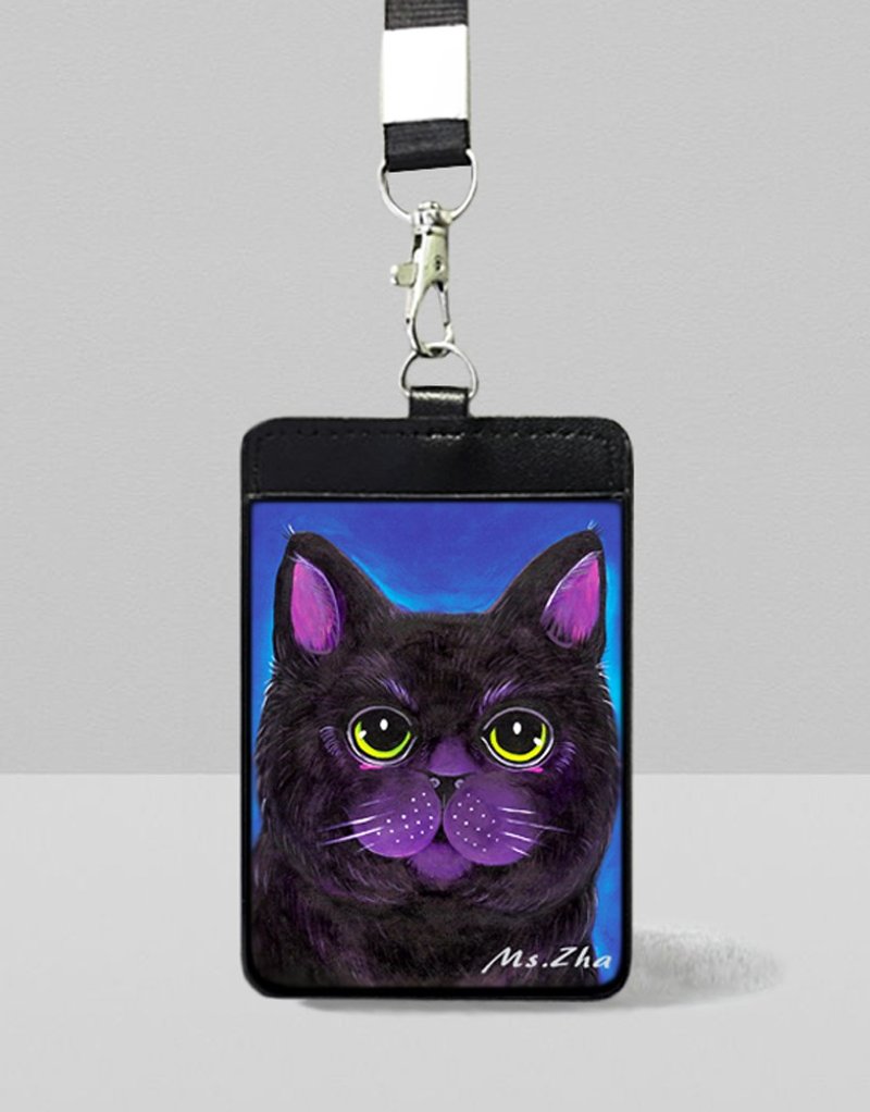 黑猫识别证套\可爱的黑猫\加送狗狗猫猫明信片一张(随机) - 证件套/卡套 - 人造皮革 