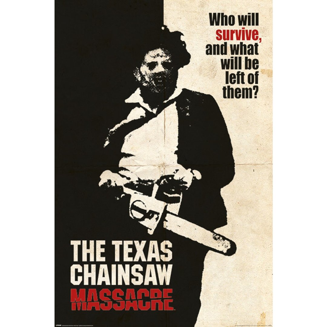 德州电锯杀人狂 Texas Chainsaw Massacre复古风格英国进口海报 - 海报/装饰画/版画 - 其他材质 多色