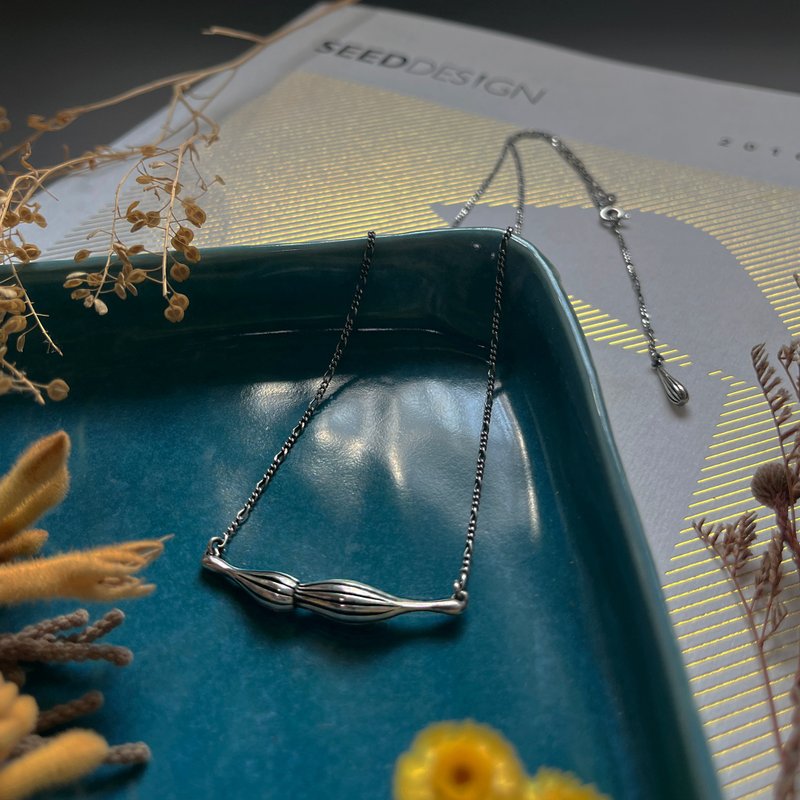 谜系列 03项链 - 项链 - 纯银 白色