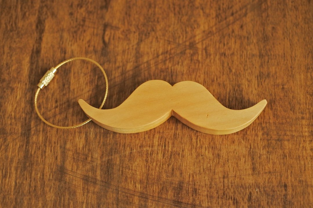 Keychain of beard - 钥匙链/钥匙包 - 木头 