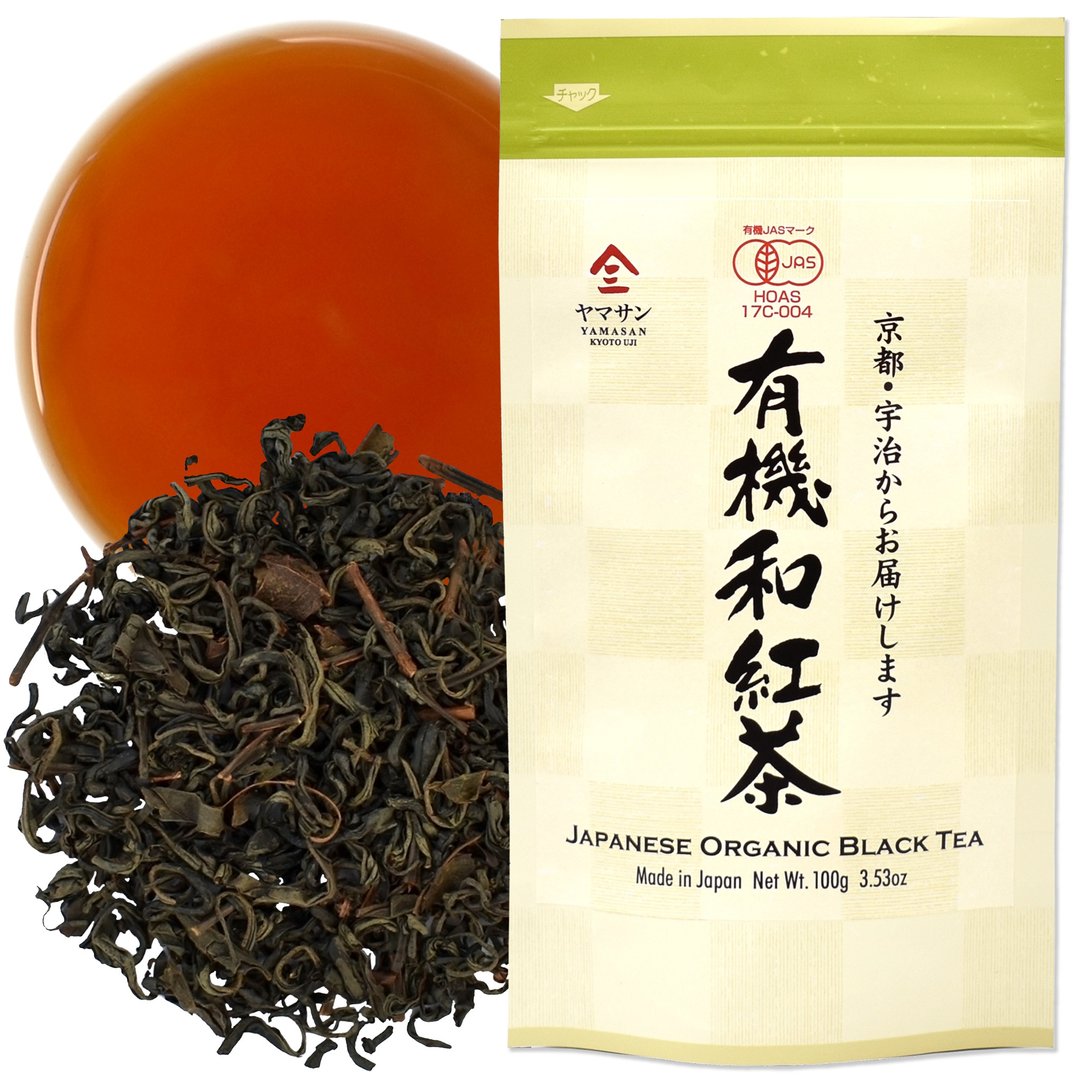 Japanese Organic Black Tea Loose Leaf, 100% made in Japan, 100g tea leaves - 茶 - 其他材质 咖啡色