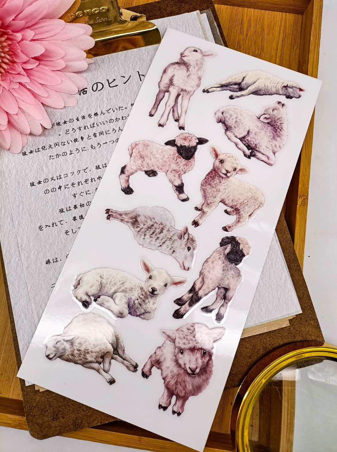 5K070-19_五口美-乾式轉印貼紙_ I am pretty Transfer Stickers - 贴纸 - 其他材质 多色