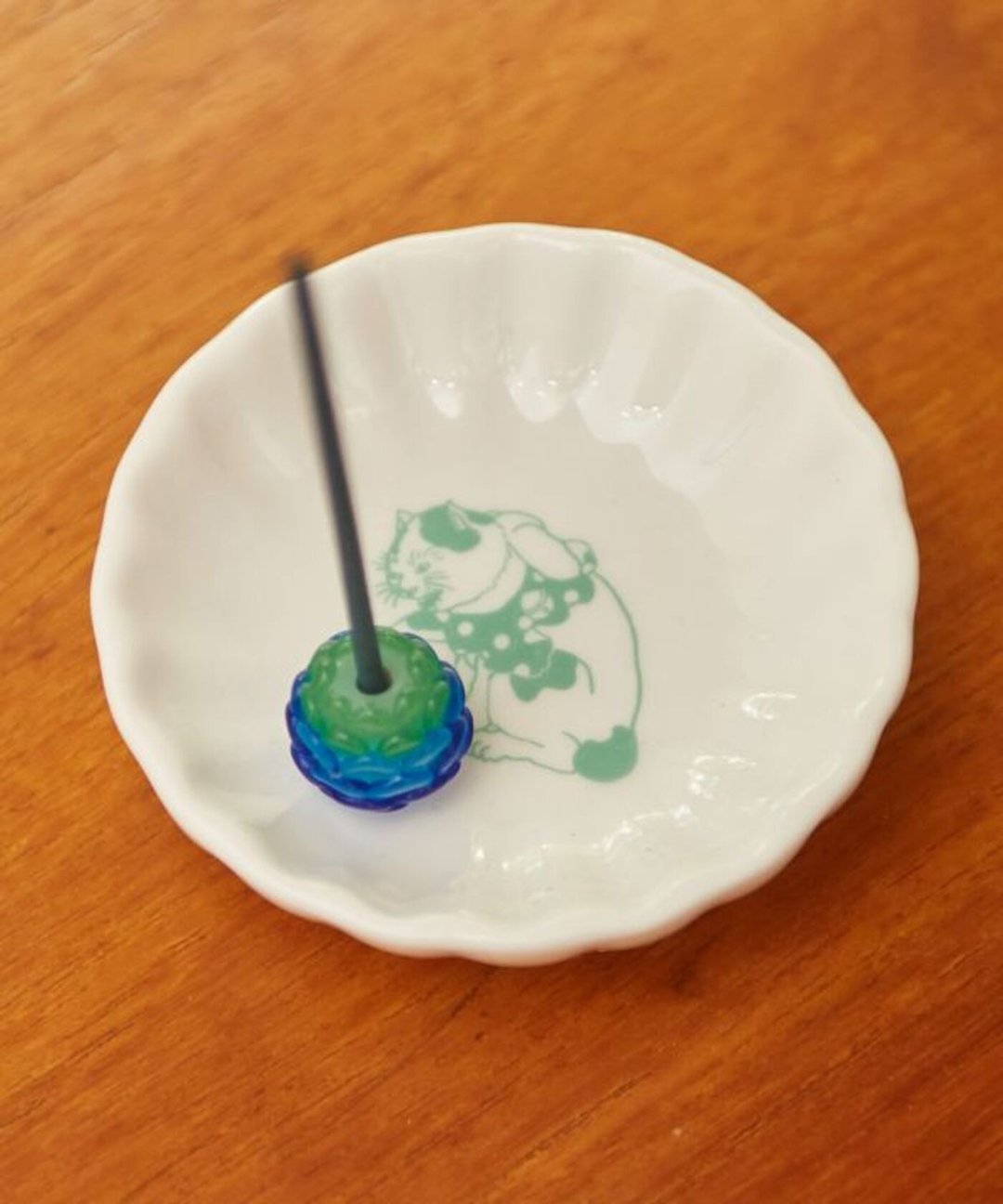 【热门预购】和风浮世绘贪玩猫咪 蜻蜓球香座 香台 (3色)75AP4301 - 香薰/精油/线香 - 其他材质 