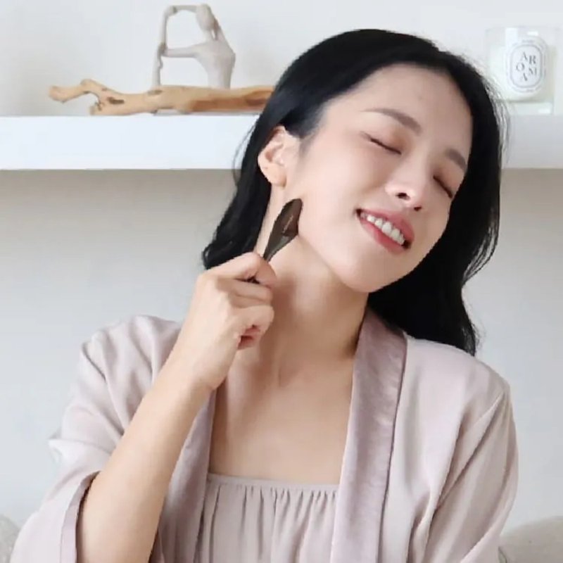 脸部拉提刮痧【拨筋美容刮痧棒】V脸按摩 拨筋拉提 开穴刮痧 - 脸部按摩/清洁工具 - 其他金属 灰色