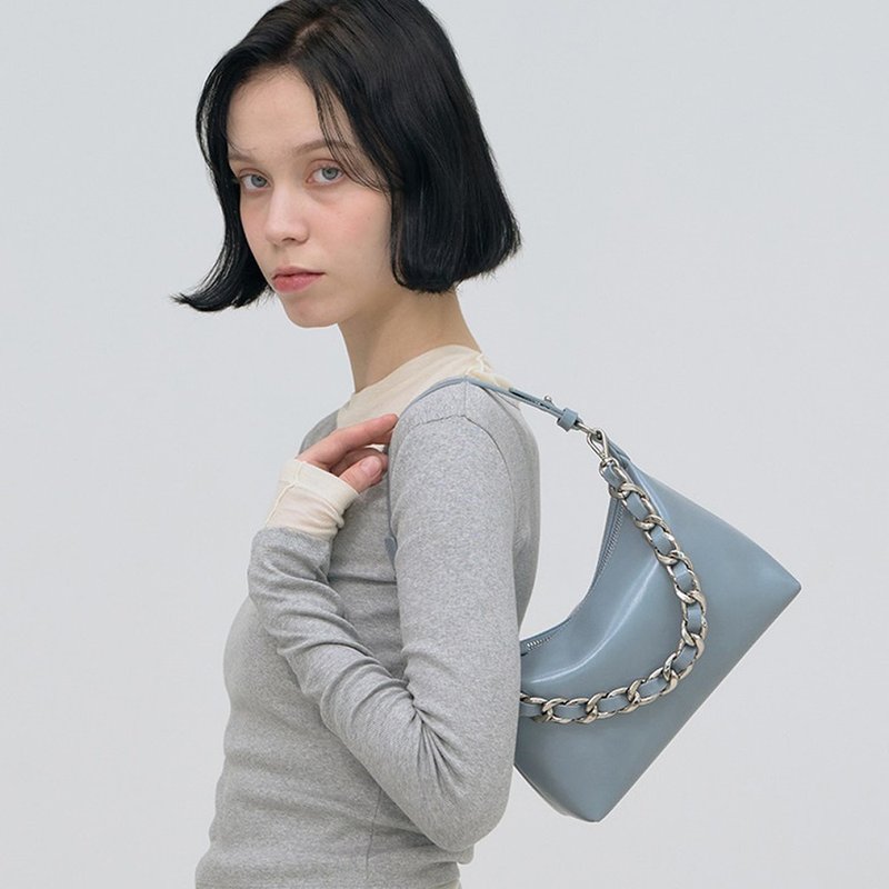 Bag to Basics 韩国制 鏈條迷你包包 Chain Mini Shoulder BAG - 侧背包/斜挎包 - 环保材料 