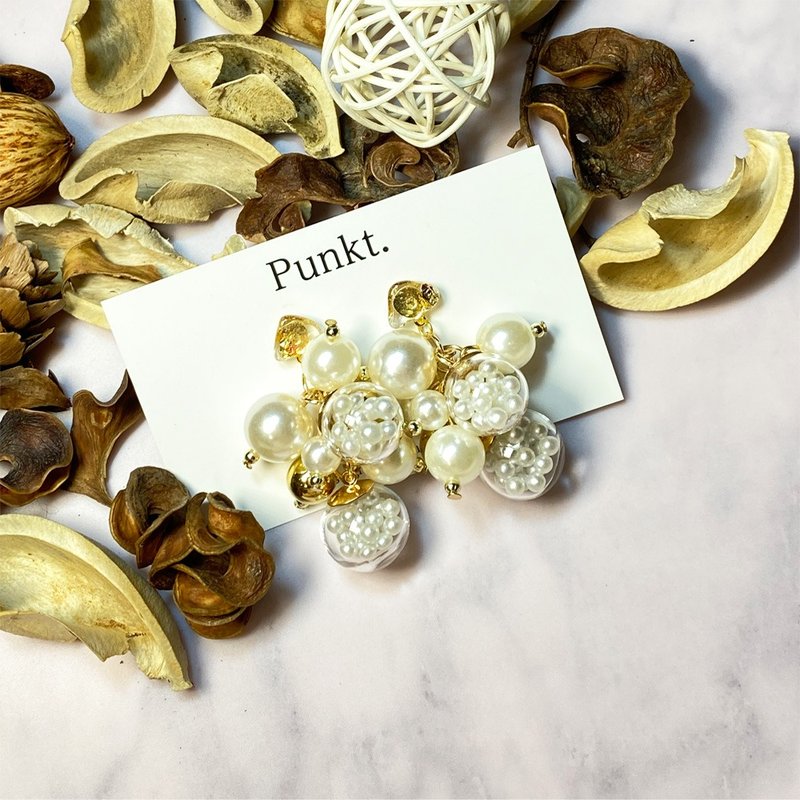 Punkt. - 0002 海玻璃耳环 - 耳环/耳夹 - 玻璃 