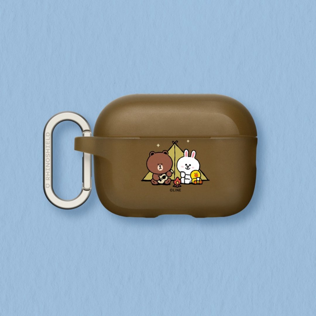 Airpods系列 防摔保护壳∣LINE FRIENDS/Music and Relax - 耳机收纳 - 塑料 多色