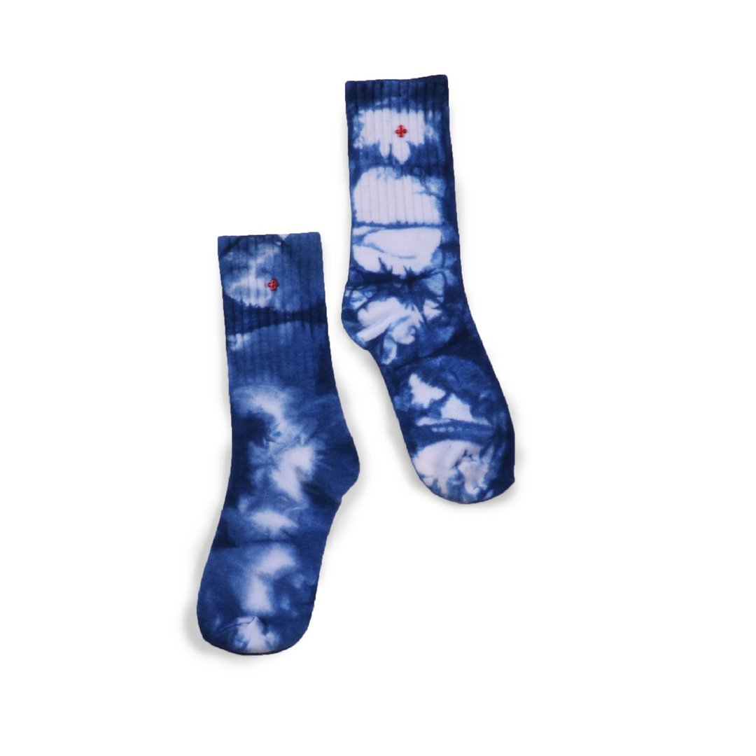 oqLiq - Indigo Dyeing capsule - sock 蓝染袜 - 袜子 - 棉 蓝色