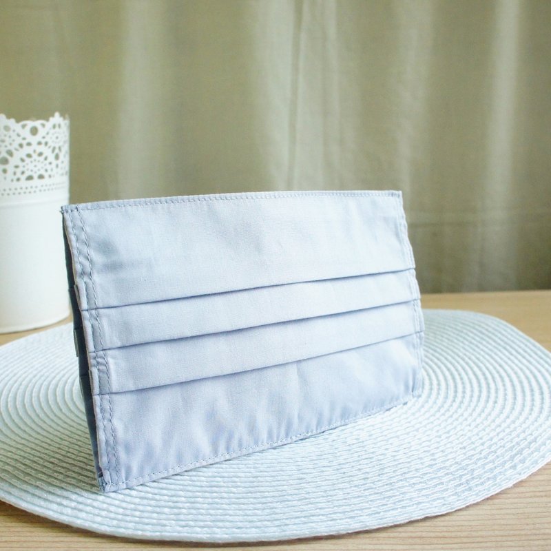 Lovely环保【浅灰色纯棉口罩套】大人纸口罩使用 - 口罩 - 棉．麻 灰色