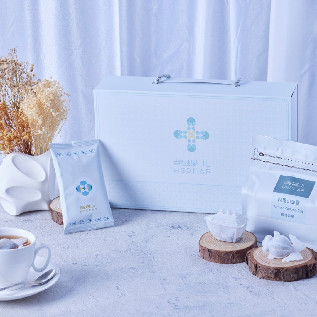 蝶尾金鱼造型茶包-臻爱版礼盒 台湾高山茗茶系列 (12入/盒) - 茶 - 植物．花 