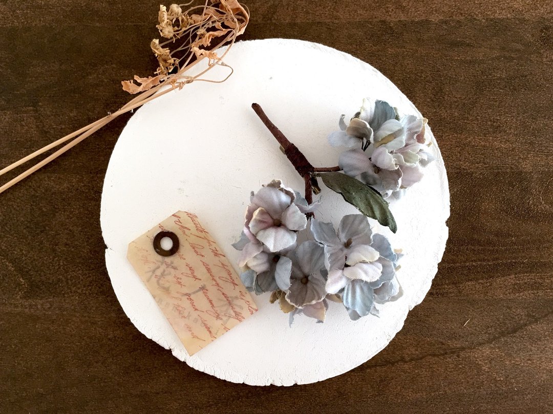 Branch of hydrangea (03) · Corsage - 胸针 - 棉 蓝色