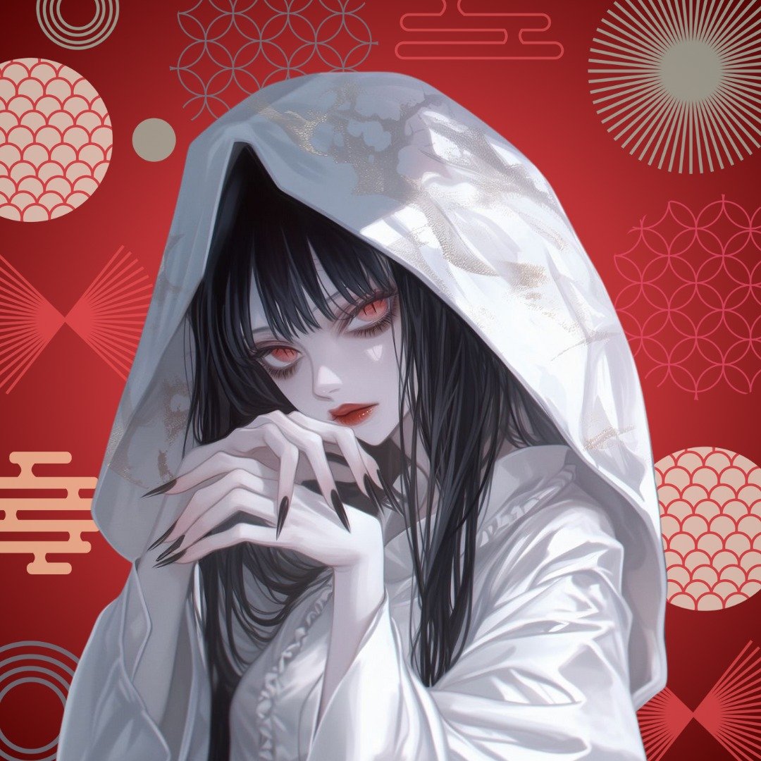 NaChi 原创贴纸【八百比丘尼】 - 贴纸 - 纸 白色