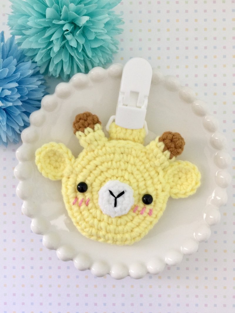 chuchu手作  长颈鹿款 婴儿平安符袋 护身符 平安符套 平安符夹 - 其他 - 聚酯纤维 粉红色