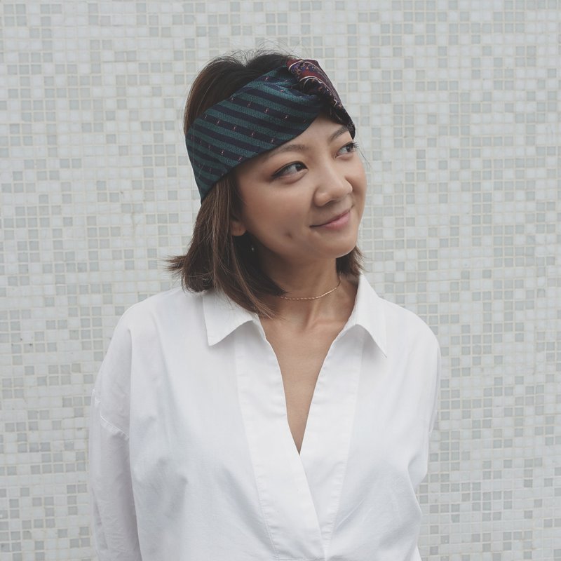Bad Hair Club Twist Headband - 发饰 - 丝．绢 绿色