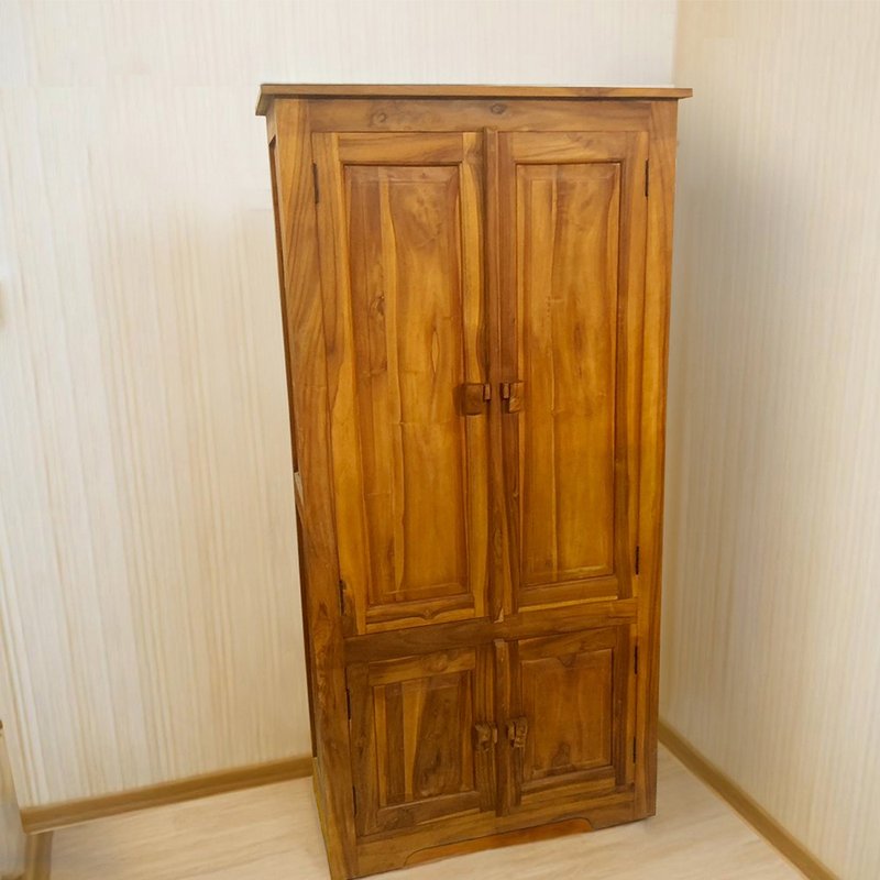 【吉迪市100%全柚木家具】UNC1-48A 柚木复古书柜 收纳柜 衣柜 - 书架/书挡 - 木头 咖啡色