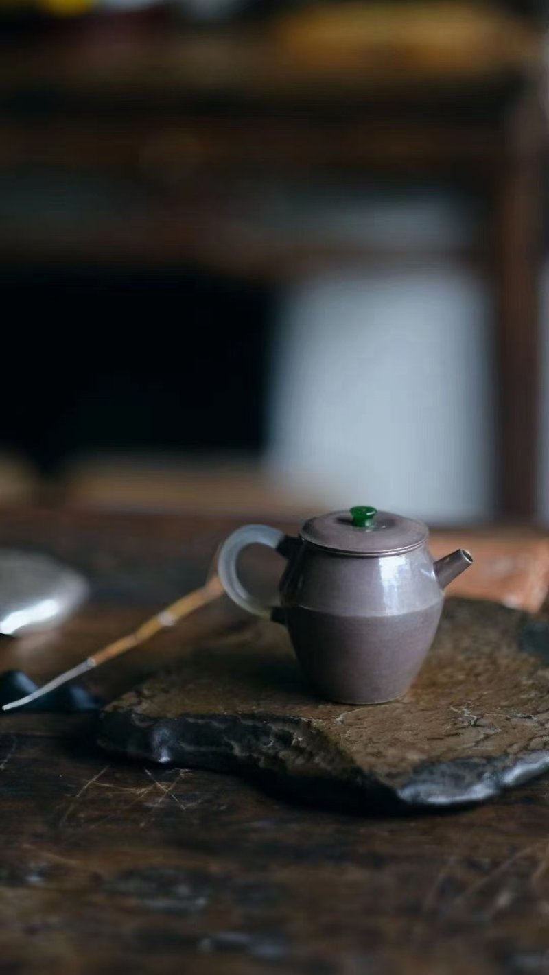 尚帧品 玉把玲珑急须 纯银小泡茶壶 120cc - 茶具/茶杯 - 纯银 