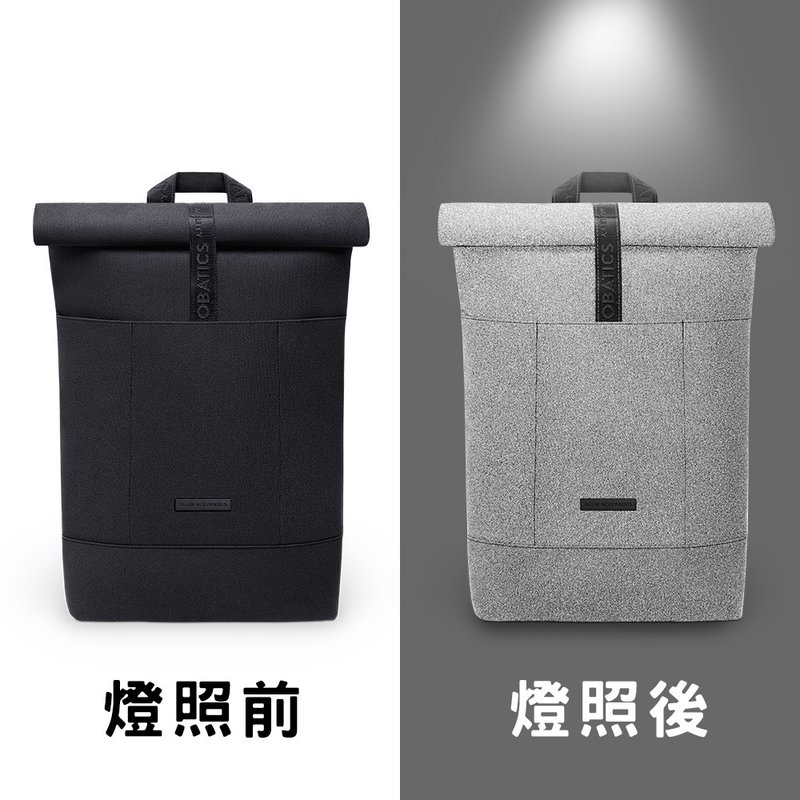 Hajo Medium Phantom 后背包M (银河灰) 电脑包 后背包 防泼水 - 后背包/双肩包 - 环保材料 黑色