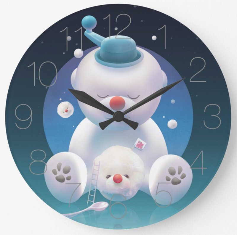 小铁君挂钟/ 比熊制冰机+狗狗票卡包/ 2件组合 - 时钟/闹钟 - 压克力 