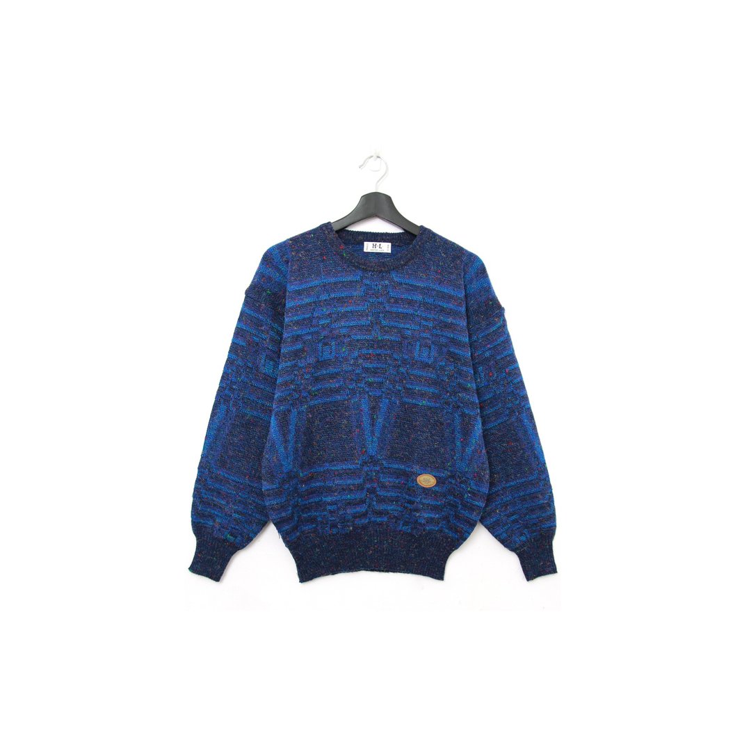 Back to Green-复古毛衣 水底蓝  vintage sweater - 女装针织衫/毛衣 - 棉．麻 