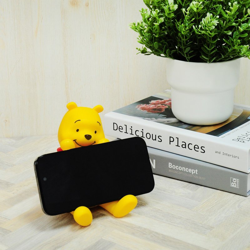 【新品上架】小熊维尼iPad/手机多功能支架(追剧神器) - 手机座/防尘塞 - 其他材质 橘色