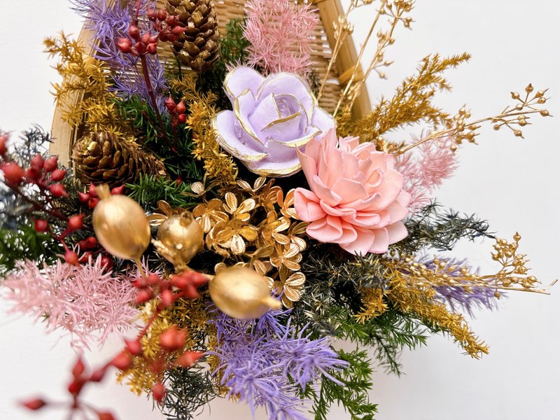 2025 全台独家| 畚箕 迎春纳福聚宝盆|新年装饰 - 摆饰 - 植物．花 