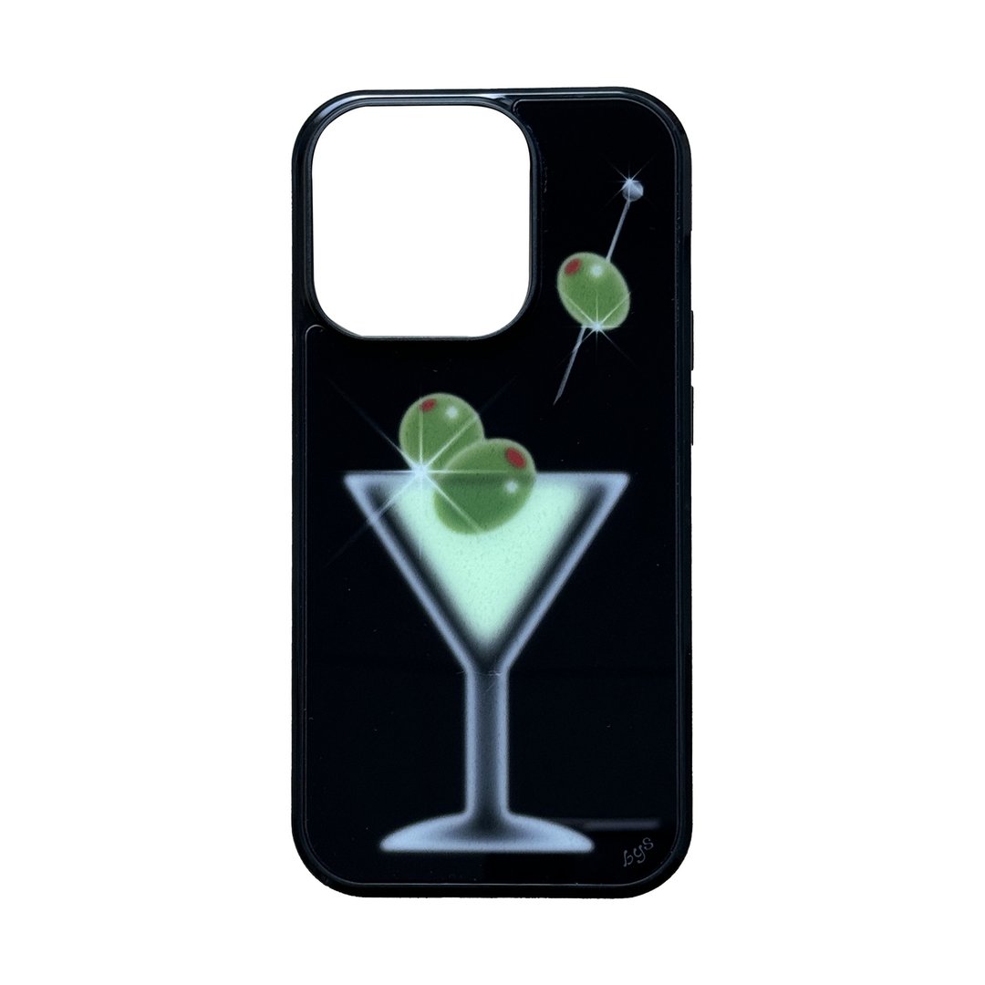 MARTINI (玻璃杯款) - 手机壳/手机套 - 塑料 黑色
