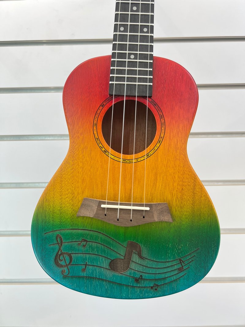 Yitiart 23寸可爱猫咪乌克丽丽 美人鱼 恐龙 音符 乐器 音乐 礼物 - 吉他/乐器 - 木头 多色