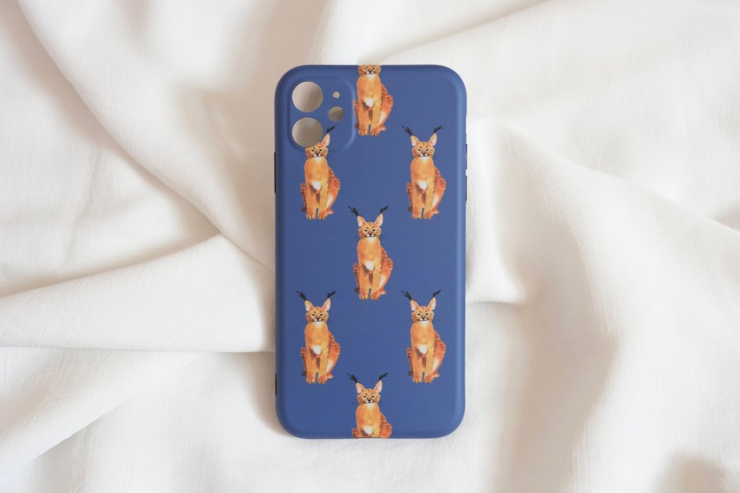 猞猁 藏青 雾面手机壳 - 手机壳/手机套 - 塑料 蓝色