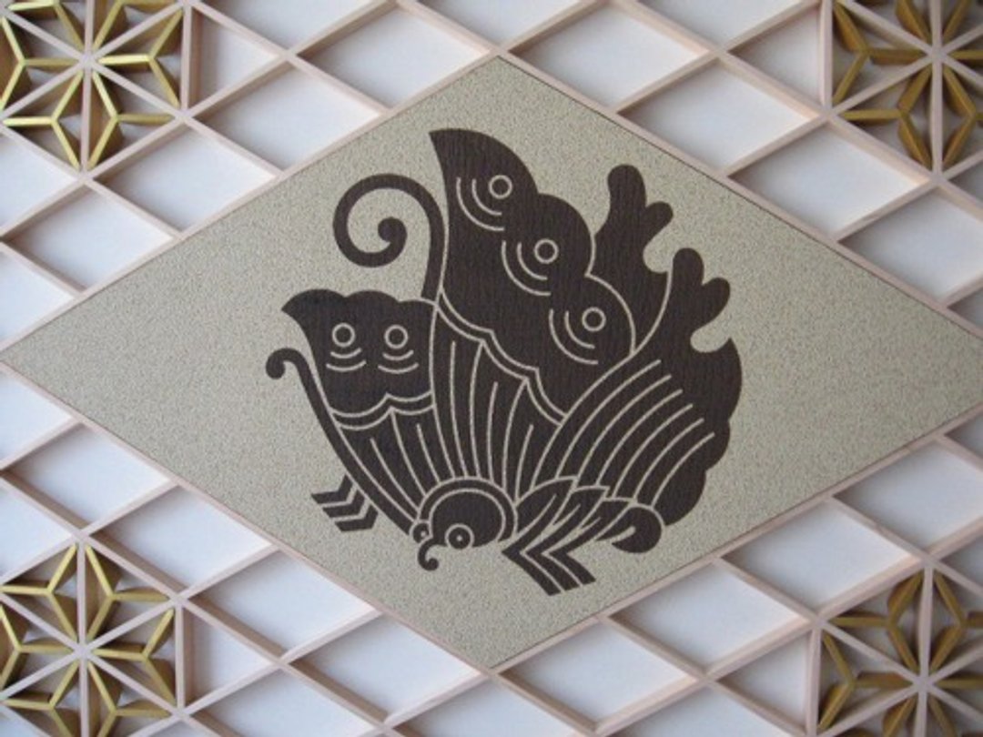An art panel　Heike's Family crest - 墙贴/壁贴 - 木头 