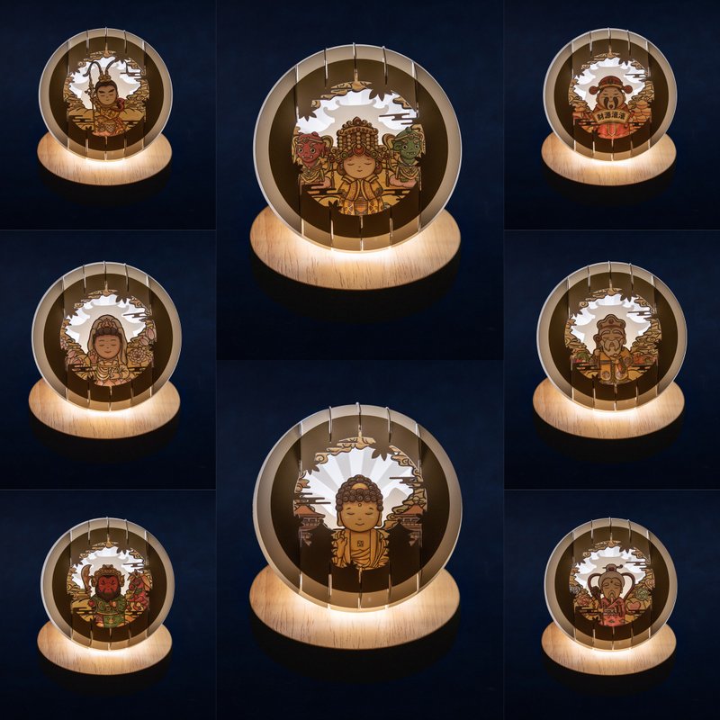 光影纸雕夜灯- 神明庇佑 光耀未来系列基本款 - 灯具/灯饰 - 纸 