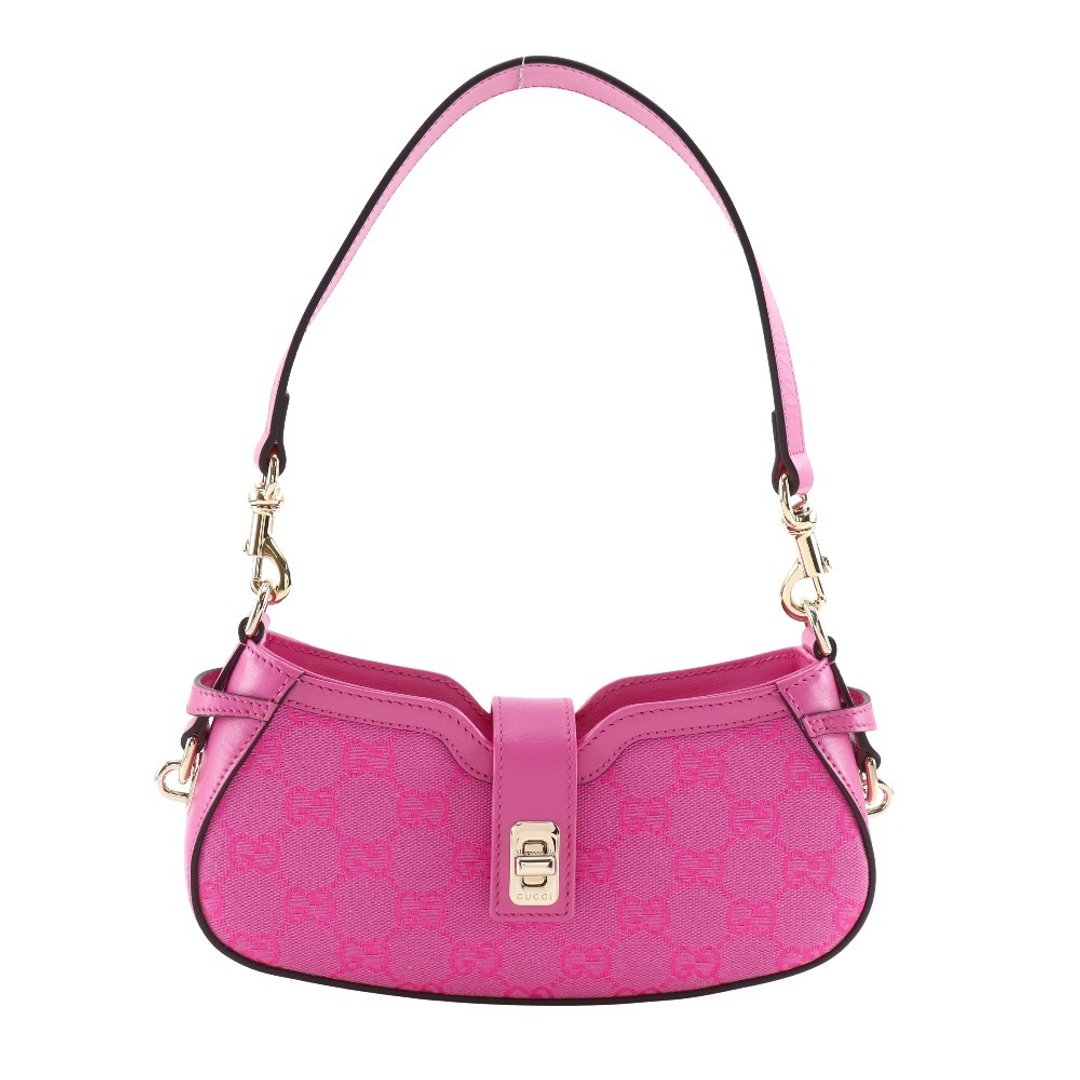 【日本直送】GUCCI 经典 Moon Side 迷你肩背包 786035 GG帆布 粉色 女性用 【二手品】 - 侧背包/斜挎包 - 其他人造纤维 粉红色
