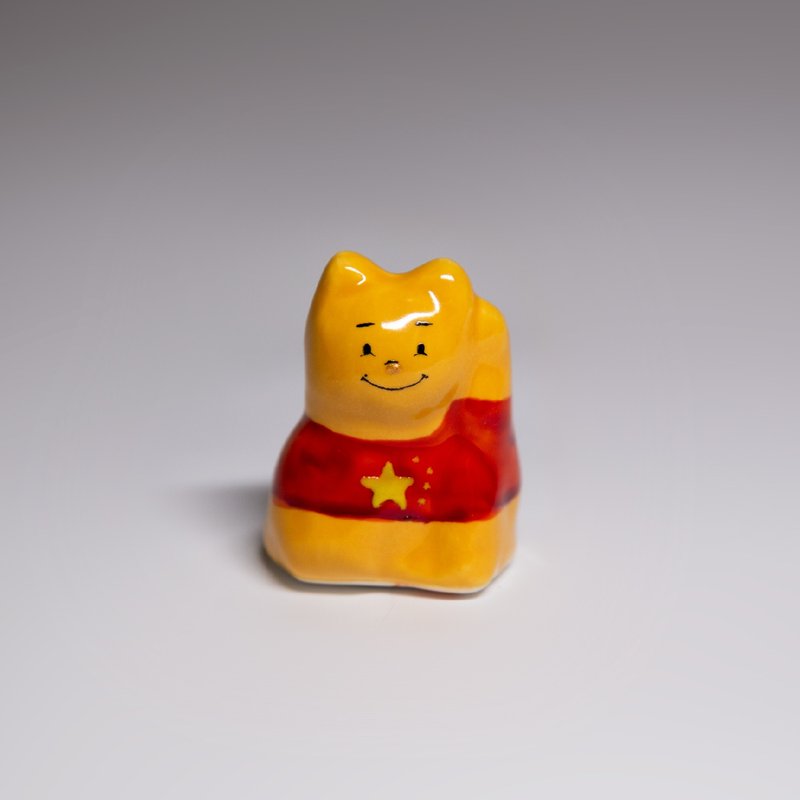 街头开运招财猫-维尼喵 - 摆饰 - 陶 白色