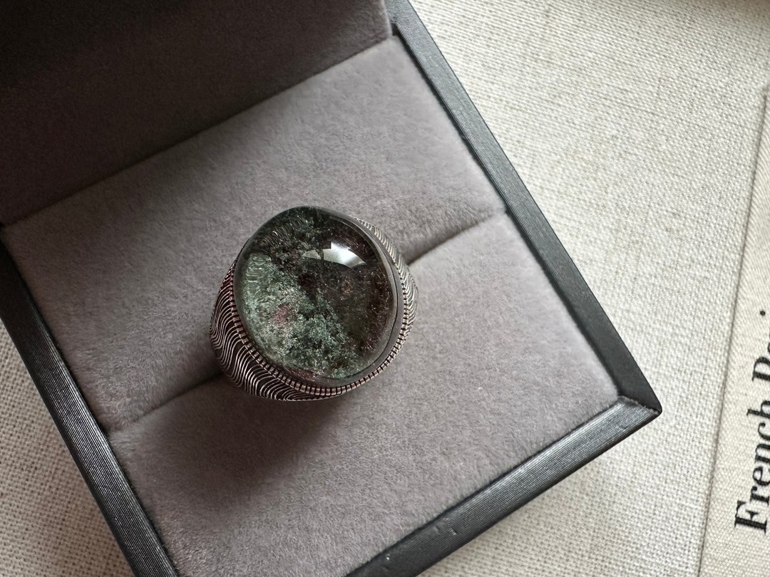 红绿幽灵 重工银戒 - 戒指 - 水晶 