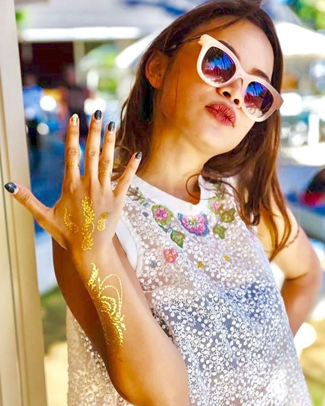 Henna tattoo stickers temporary tattoos flashtattoos - 纹身贴 - 纸 银色